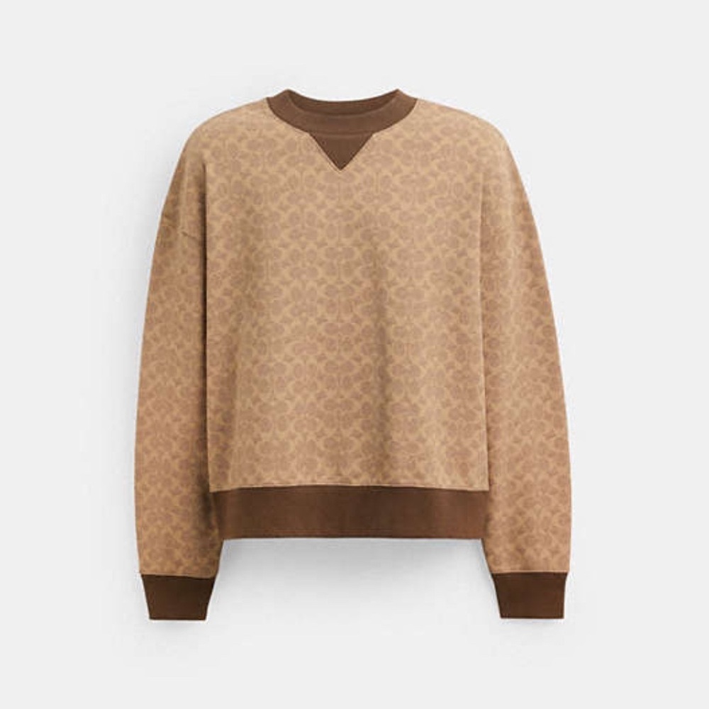 NWT Coach Essential Signature Crewneck Size XXS CP977
